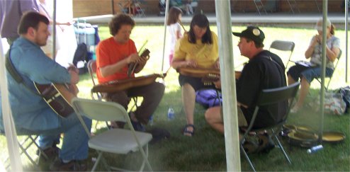 Musicians jamming
