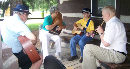 Musicians jamming