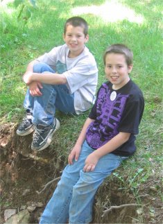 two smiling boys